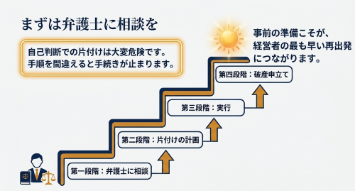法人破産の申立て前準備と弁護士相談