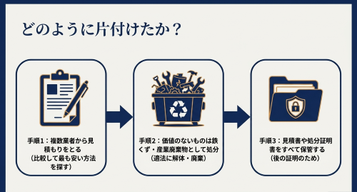法人破産の残置動産処分と相見積もり