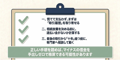 親のカード借金と過払い金を確認する手順