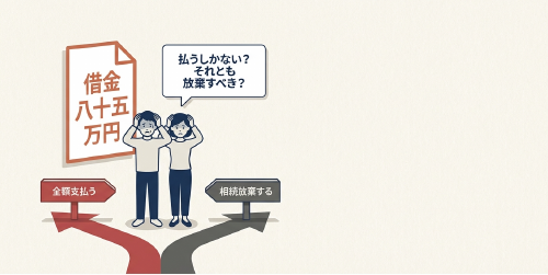 亡くなった親のカード借金と相続放棄の悩み