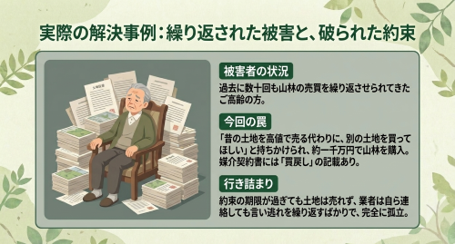 原野商法 解決事例 被害状況