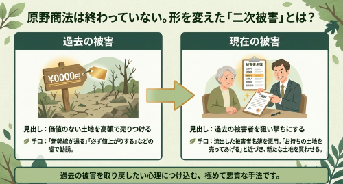 原野商法 二次被害 手口