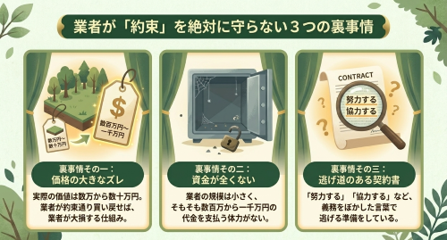 原野商法 買戻し拒否 理由