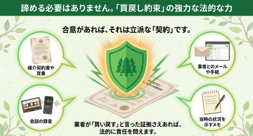 買戻し合意 証拠 法的請求