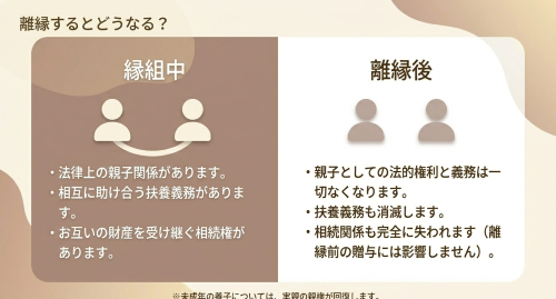 離縁の効果 相続権 扶養義務 消滅
