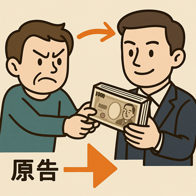 動かしたい側が原告になるイメージ