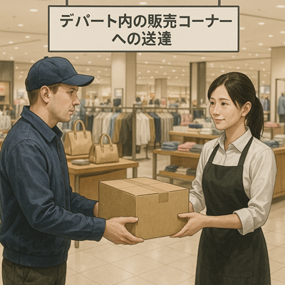 デパートへの送達