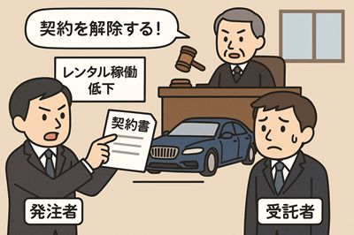 高級車レンタル解除