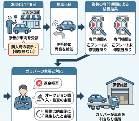 自動車売買の主張