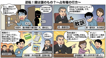 鍵の占有判例に関するマンガ