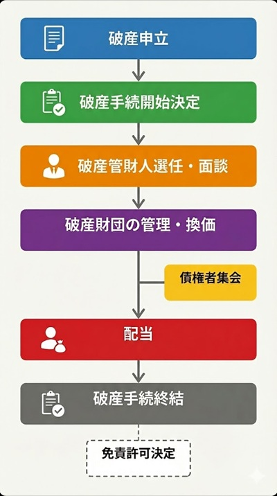 破産管財事件の流れ