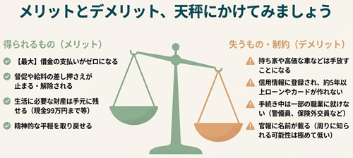 自己破産のデメリット