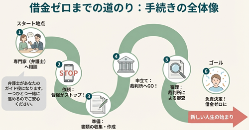 自己破産の流れ