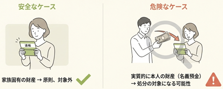 家族名義の預金