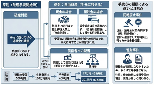 退職済みと自己破産