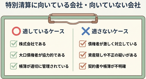 特別清算に向いている会社