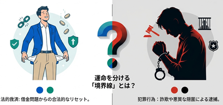 自己破産で逮捕されるケース