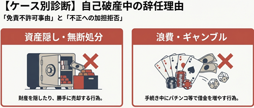 自己破産の辞任理由