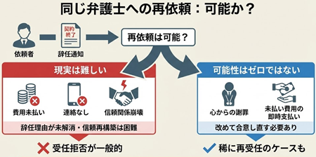 辞任後の再依頼
