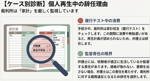 個人再生での辞任理由