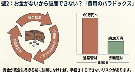 法人破産の予納金不足