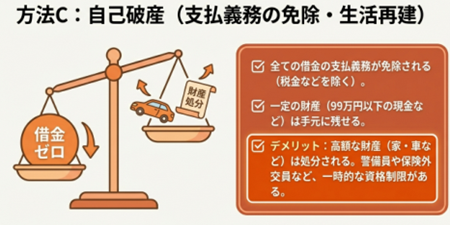 自己破産の特徴