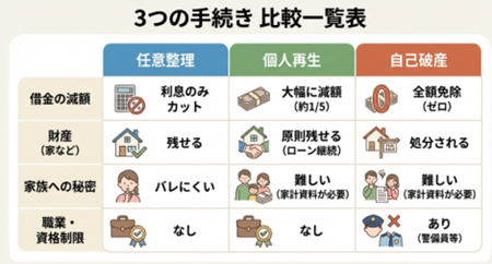 債務整理比較図