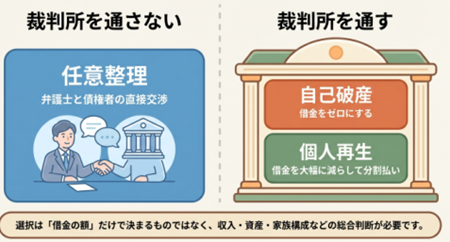 債務整理の比較