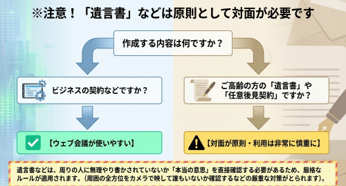 公正証書ウェブでできるケース
