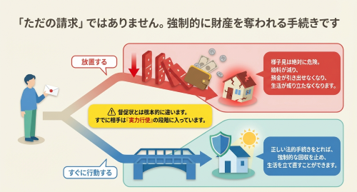 放置して差し押さえ