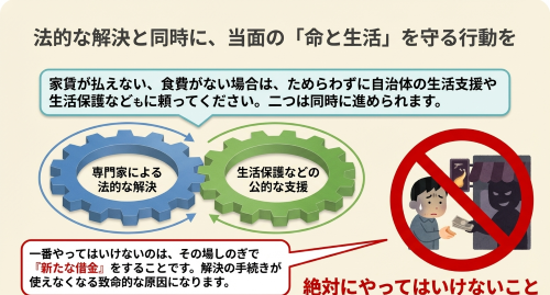 差し押さえ後のNG行為。