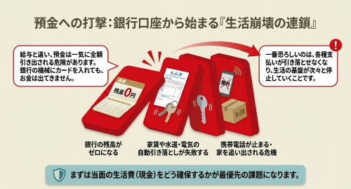 預金の差し押さえ