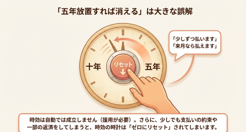 借金の5年時効は自動消滅しない 時効援用の必要性