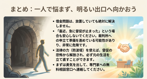 借金問題は一人で悩まず弁護士に相談して明るい出口へ向かう方法