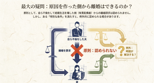 有責配偶者からの離婚請求が原則認められない理由と信義則