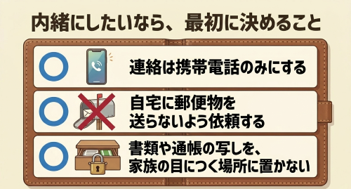 債務整理 家族にバレない 連絡方法