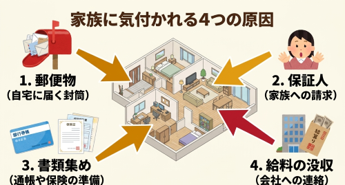 債務整理 家族に知られる原因
