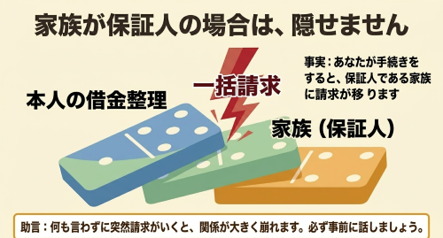 家族が保証人 債務整理 一括請求
