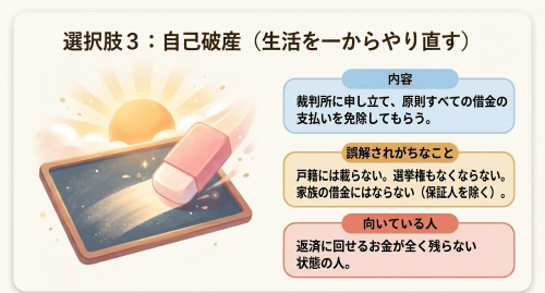 自己破産 生活再建 借金免除