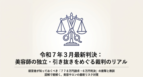 美容師の競業避止義務と引き抜き判決