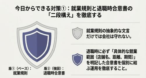 美容サロンの競業避止義務対策と退職時合意書