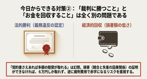 競業避止義務の法的勝利と経済的回収