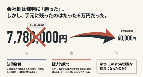 美容師の競業避止義務違反と損害額