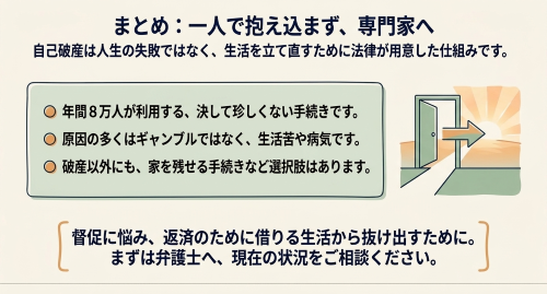 自己破産 年間8万人 法律が用意した生活再建手続き
