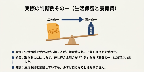 生活保護と養育費の給料差し押さえ裁判例