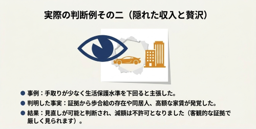 同居人の収入と給料差し押さえの裁判例
