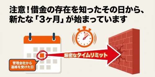 相続放棄は借金の存在を知った日から新たな3ヶ月に注意